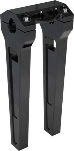 LA Choppers - LA Choppers 1in. Straight Riser Kit - 10in. - Black Anodized - LA-7470-10B