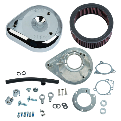 S&S Cycle - S&S Cycle Teardrop Air Cleaner Kit - Chrome - 170-0305B