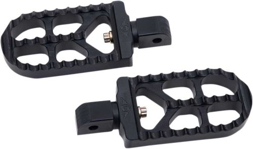 Joker Machine - Joker Machine Adjustable Serrated Long Footpegs - Black Anodized - 08-56-7B