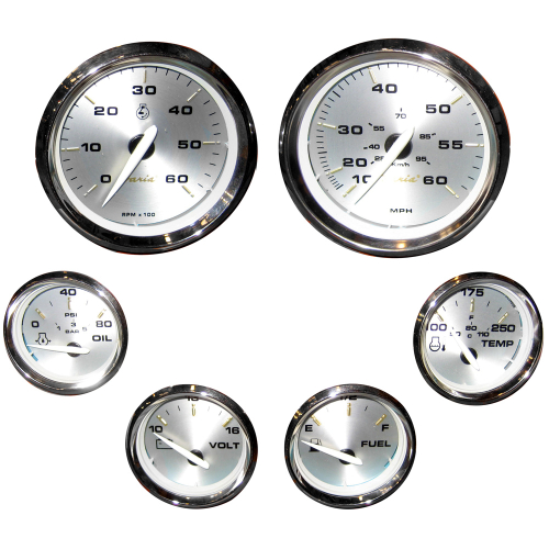 Faria Beede Instruments - Faria Kronos Boxed Set of 6 Gauges f/ Inboard Motors