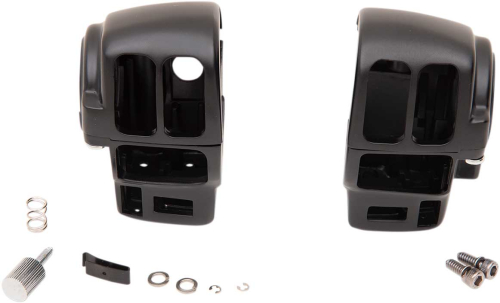 Drag Specialties - Drag Specialties Switch Housing Kit - Matte Black - 0616-0359