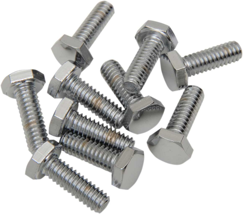 Drag Specialties - Drag Specialties Coarse-Thread Hex-Head Bolts - 1/4in.-20 x 7/8in. - MPB115