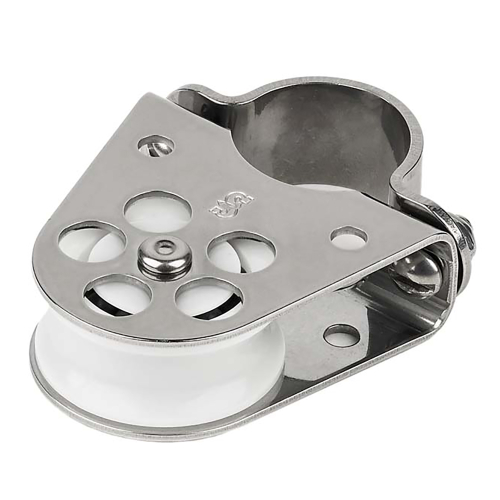 Schaefer Marine - Schaefer Clamp-On Furling Line Stanchion Lead Block - 1" Ball Bearing