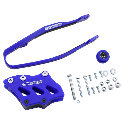T.M. Designworks - T.M. Designworks Dirt Cross Multi-Purpose Chain Slide-N-Guide Kit FE2 Guide - Blue - YCP-OR3-BU