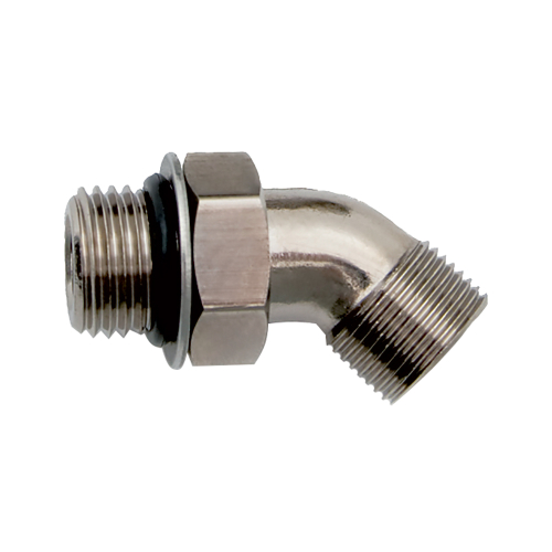 Uflex USA - Uflex 45&deg; Adjustable Fitting f/Back of UP Series Helms ORB 6 to 3/8" COMP
