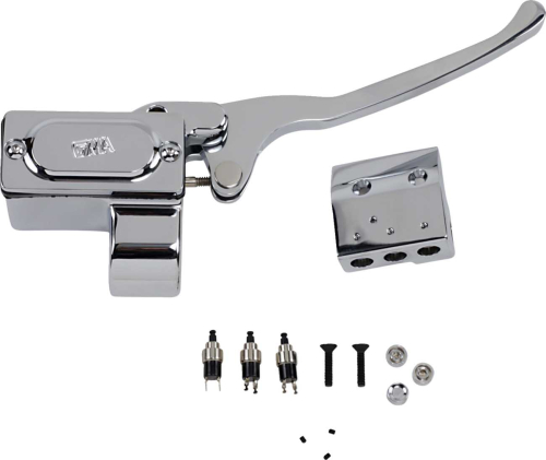 GMA Engineering - GMA Engineering Brake Master Cylinder Assembly w/ Switch Kit for 1in. Handlebar - 5/8in. Bore - Chrome - GMA-HB-5-C
