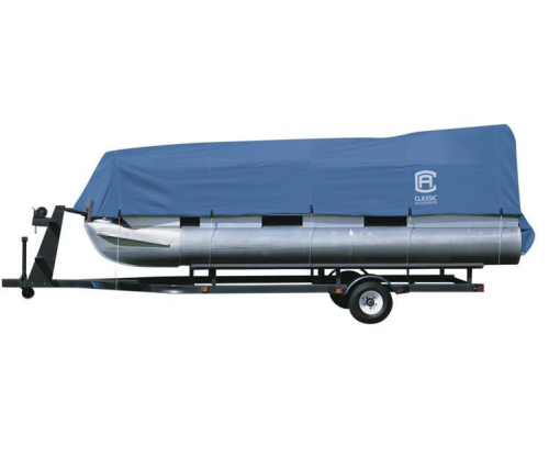 Classic Accessories - Classic Accessories Stellex Pontoon Boat Cover - Model A - Blue - 20-150-080501-00