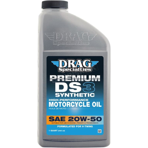 Drag Specialties - Drag Specialties DS3 Premium Full Synthetic Motorcycle Oil - 20W50 - 3601-0775