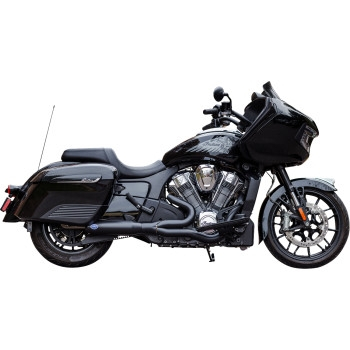 S&S Cycle - S&S Cycle Qualifier 2-Into-1 Exhaust System - 50 State - Guardian Black - 550-1085
