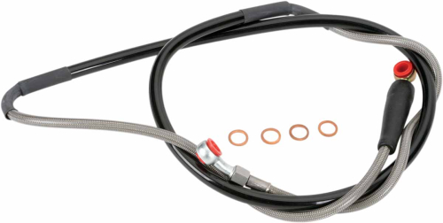 Moose Racing - Moose Racing Stainless Steel Braided Brake Line - Y01-1-043/P