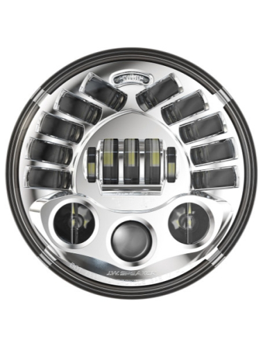 Custom Dynamics - Custom Dynamics 7in. Probeam Adaptive 2 LED Headlamp - Chrome - PB-7A-IND-C