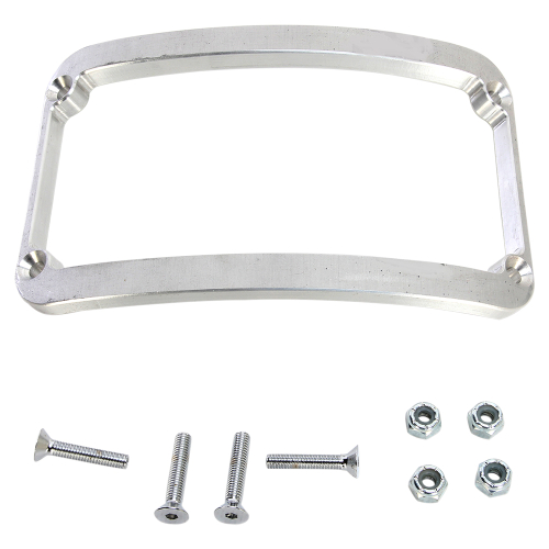 Klock Werks - Klock Werks License Plate Frame for 7.125in. Rear Fender - Raw - KWS-01-0082