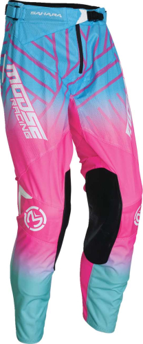Moose Racing - Moose Racing Sahara Pants - 2901-11472 - Pink/Blue/White - 34