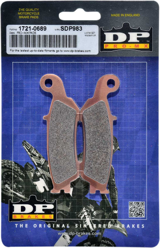 DP Brakes - DP Brakes Pro MX High-Performance Brake Pads - SDP983