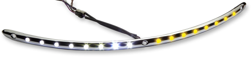 Cycle Visions - Cycle Visions Electra Light Trim - Chrome with White Run Lights - CV4862