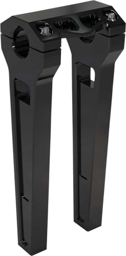LA Choppers - LA Choppers 1.25in. Straight Riser Kit - 10in. - Black Anodized - LA-7480-10B