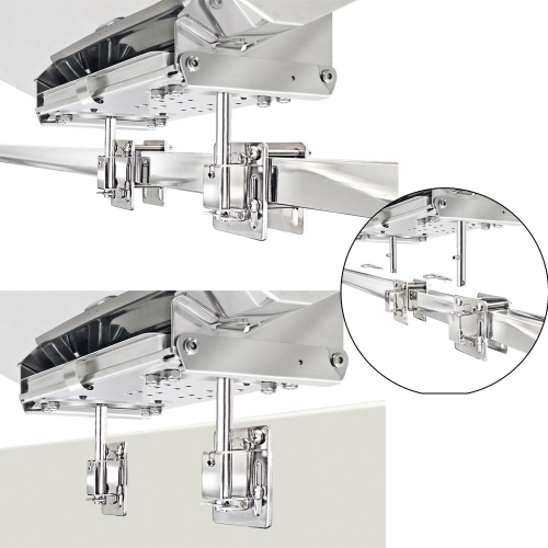 Magma - Magma Dual Square/Flat or Side Bulkhead Rail Mount HD