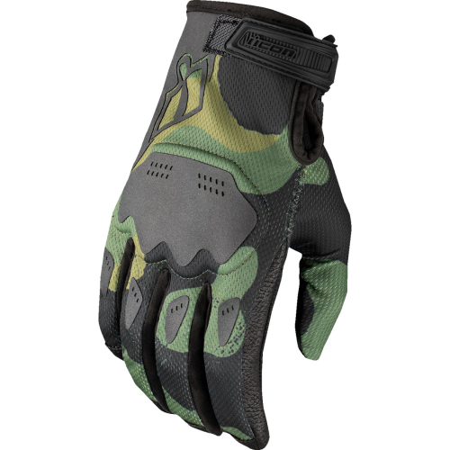 Icon - Icon Hooligan Magnacross Gloves - 3301-4822 - Green Camo - Medium