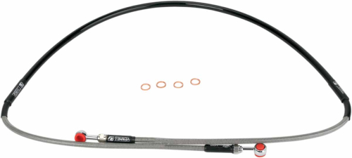 Moose Racing - Moose Racing Stainless Steel Braided Brake Line - Y01-1048