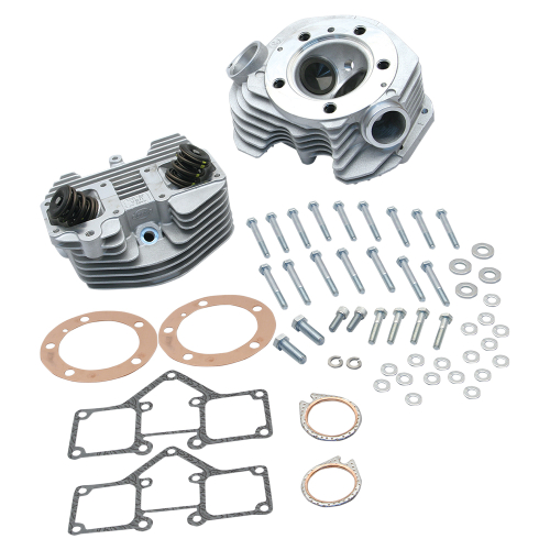 S&S Cycle - S&S Cycle Super Stock Cylinder Heads (Band Intake) - 3-5/8in. Bore - Natural Finish - 90-1499