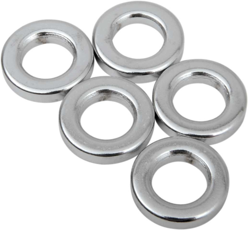 Drag Specialties - Drag Specialties Chrome Steel Spacers - 5/16in. x 1/8in. - MPB507