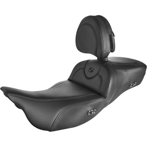 Saddlemen - Saddlemen Extended Reach Heated Road Sofa Seats with Drivers Backrest - 808-07B-188BRHC