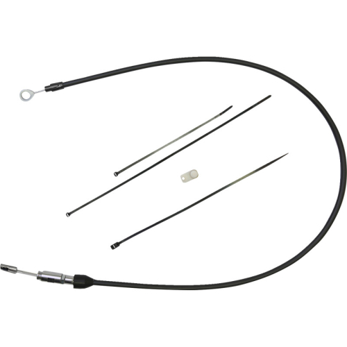Drag Specialties - Drag Specialties Quick Connect Braided Upper Clutch Cable - 36in. - Black/Black - 0652-2874