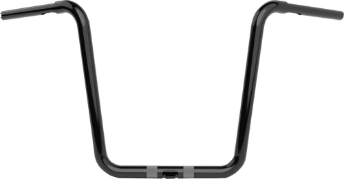 LA Choppers - LA Choppers 1-1/4in. Twin Round Handlebar - 16in. - Gloss Black - LA-7324-16B