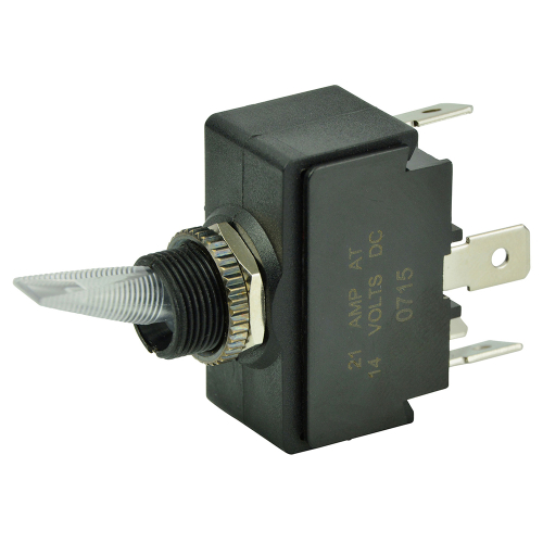BEP Marine - BEP SPST Lighted Toggle Switch - Red LED - 12V - ON/OFF
