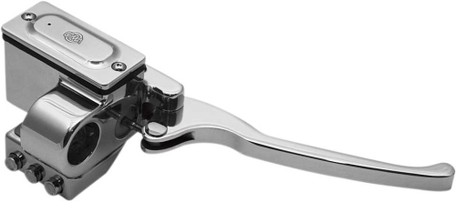 GMA Engineering - GMA Engineering Brake Master Cylinder Assembly w/ Switch Kit for 1in. Handlebar - 5/8in. Bore - Polished - GMA-HB-5-P