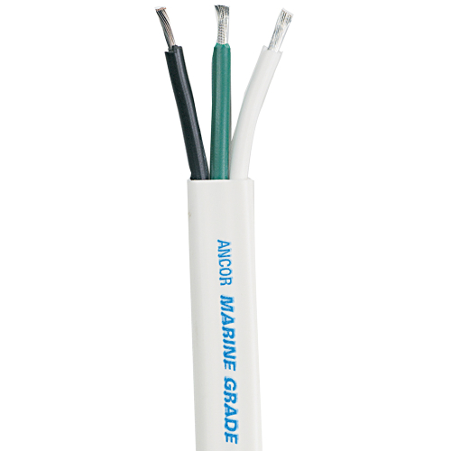 Ancor - Ancor White Triplex Cable - 14/3 AWG - 500'