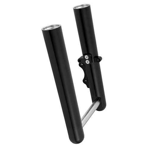 Arlen Ness - Arlen Ness Hot Legs Dual Disc Fork Leg Set - Smooth - Black - 06-504
