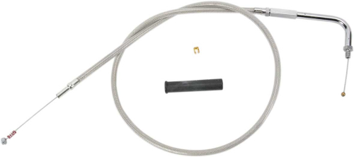 Drag Specialties - Drag Specialties Alternative Length Braided Idle Cable - 30in. - 5340530