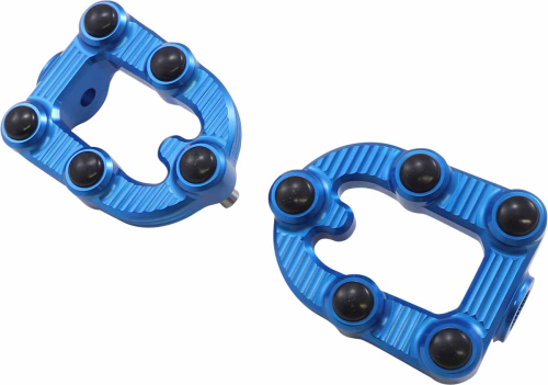 Arlen Ness - Arlen Ness MX Footpegs - Blue Anodized - 07-903