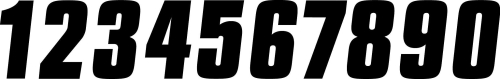 Factory Effex - Factory Effex Standard Numbers 6in. - Black - No.0 - 02-4450 - 02-4459