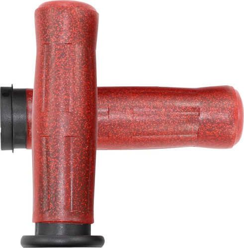 Avon Grips - Avon Grips Old School Grip - H-D with Throttle Slide - Sparkle Red - OLD-69-SRED-FLY