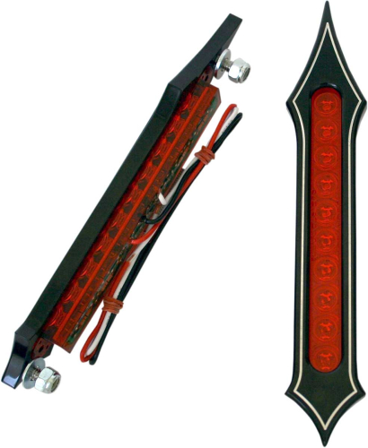 Accutronix - Accutronix Tribal LED Bag Lights - Black - Red Lens - BL01-LSN