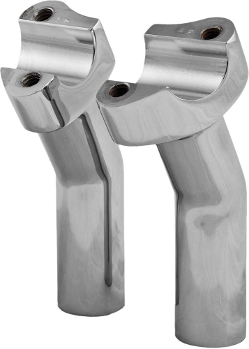 HardDrive - HardDrive Forged Pullback Handlebar Risers - 4-1/2in. Rise - Chrome - H57-6075CF-4.5