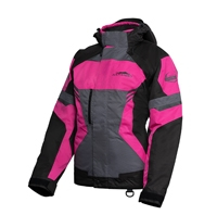 Katahdin - Katahdin Dagger Womens Jacket - 84310105 - Black/Gray/Pink - X-Large