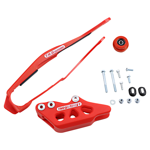 T.M. Designworks - T.M. Designworks Dirt Cross Multi-Purpose Chain Slide-N-Guide Kit FE1 Guide - Red - DCK-OR2-RD