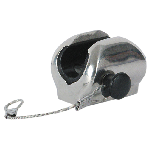 TACO Marine - TACO Flat Deck Hinge w/Pin &amp; Lanyard - Fits 7/8" Tube