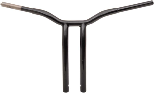 LA Choppers - LA Choppers 1-1/4in. Pullback Risers for Welded Kage Fighter T-Bars - Gloss Black - LA-7338-16B