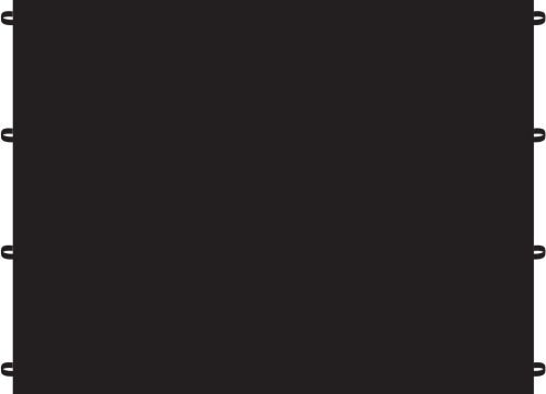 Shinko - Shinko Full Wall for Canopy - 10ft. - Black - 31-51102