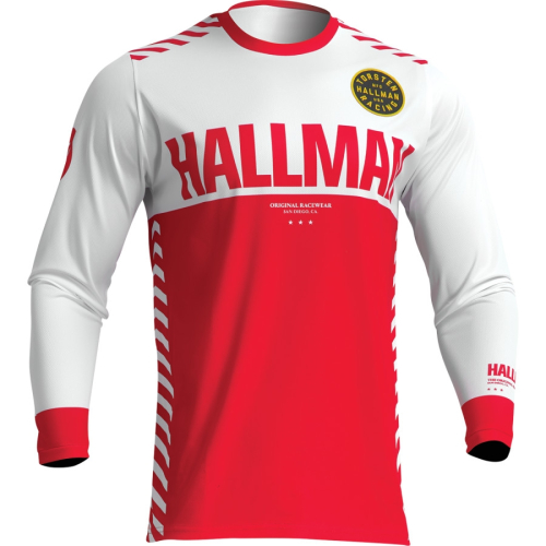 Thor - Thor Hallman Differ Slice Jersey - 2910-7135 - White/Red - Large