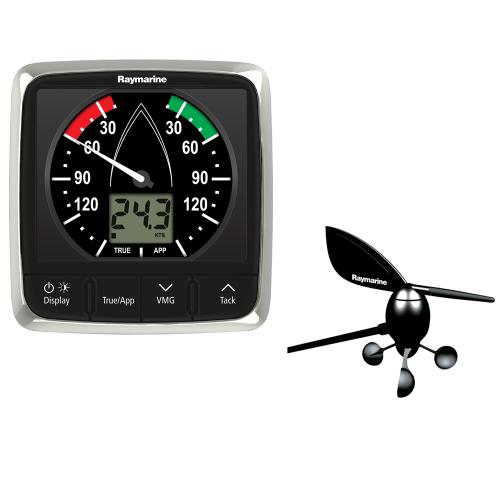 Raymarine - Raymarine i60 Wind Display System w/Masthead Wind Vane Transducer
