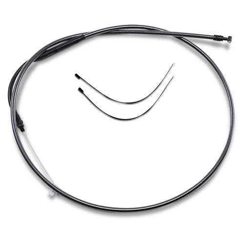Magnum - Magnum Braided Clutch Control Cable - +6in. - Black Pearl - 42298