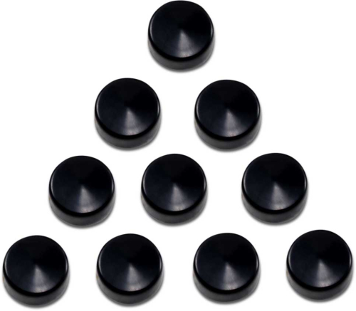 Drag Specialties - Drag Specialties Individual Black Bolt Cover - 3 /8in. Hex bolt/ nut (9/16in. wrench size; .275in. deep) - 2402-0160