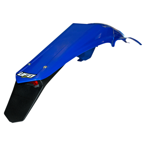 UFO Plastics - UFO Plastics Enduro Rear Fender with Light - Blue - YA03889-089