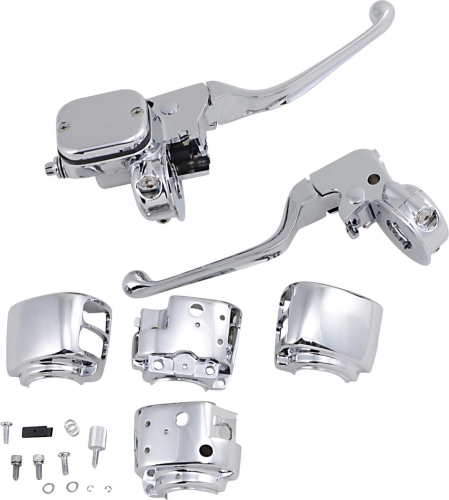 Drag Specialties - Drag Specialties Chrome Handlebar Control Kit with Mechanical Clutch without Switch - 0610-0531