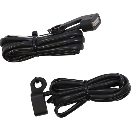 Drag Specialties - Drag Specialties LED Handlebar Marker Lights - Matte Black - Clear Lens - 2040-2792
